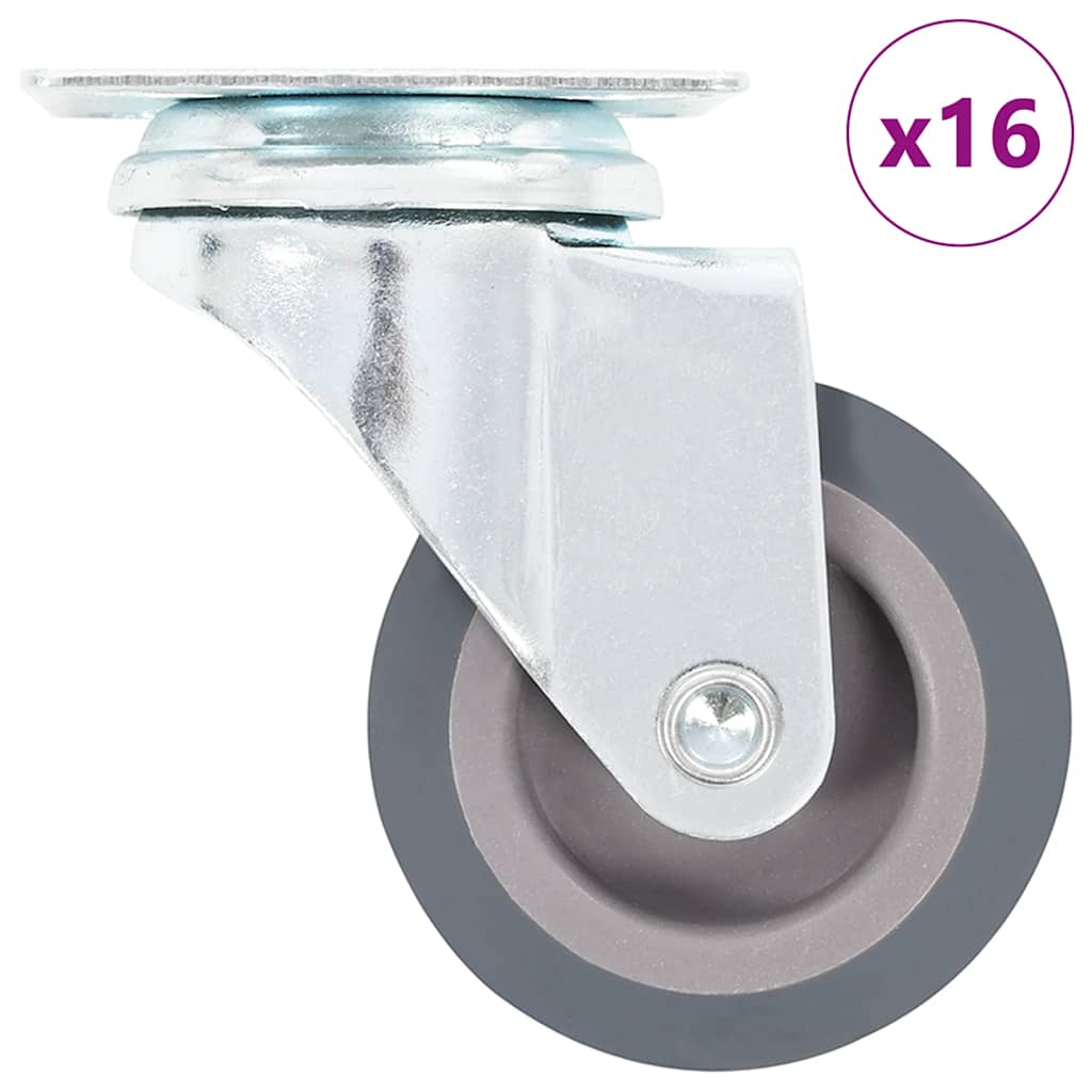 Vidaxxl 16 pcs roues pivotantes 50 mm