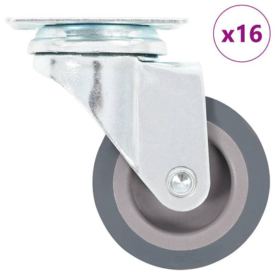 Vidaxxl 16 pcs roues pivotantes 50 mm