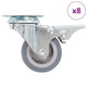 Vidaxxl 8 pcs roues pivotantes 50 mm