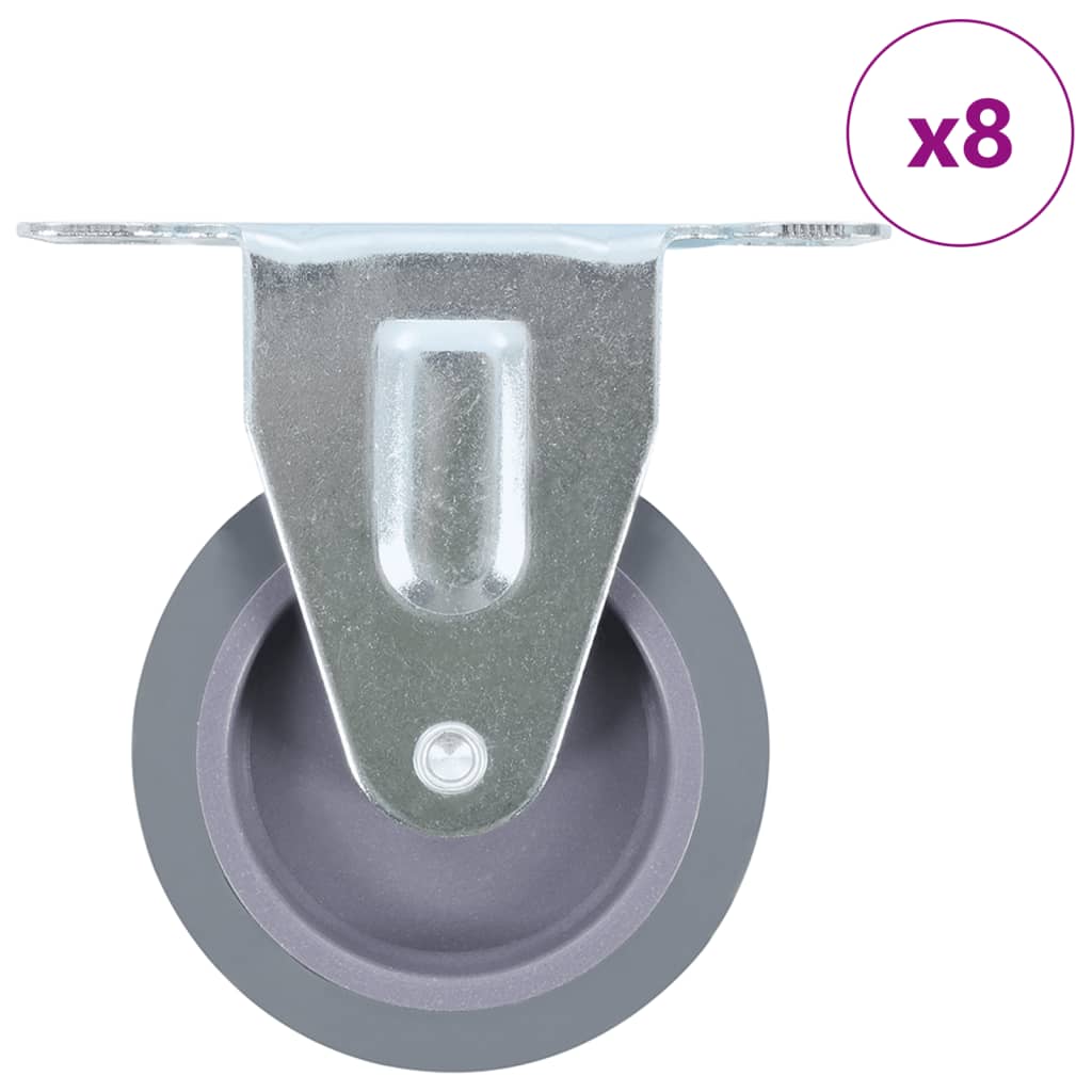 Vidaxl 8 ST Roues fixes 75 mm