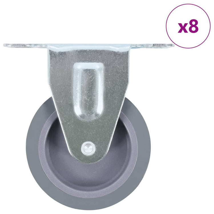 Vidaxl 8 ST Roues fixes 75 mm