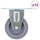 Vidaxl 12 ST Roues fixes 75 mm