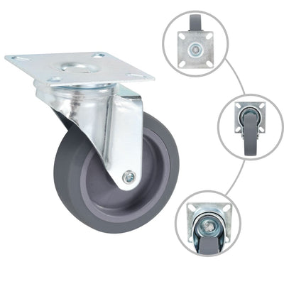 Vidaxxl 12 pcs roues pivotantes 75 mm