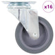 Vidaxxl 16 pcs roues pivotantes 75 mm