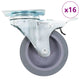 Vidaxxl 16 pcs roues pivotantes 75 mm