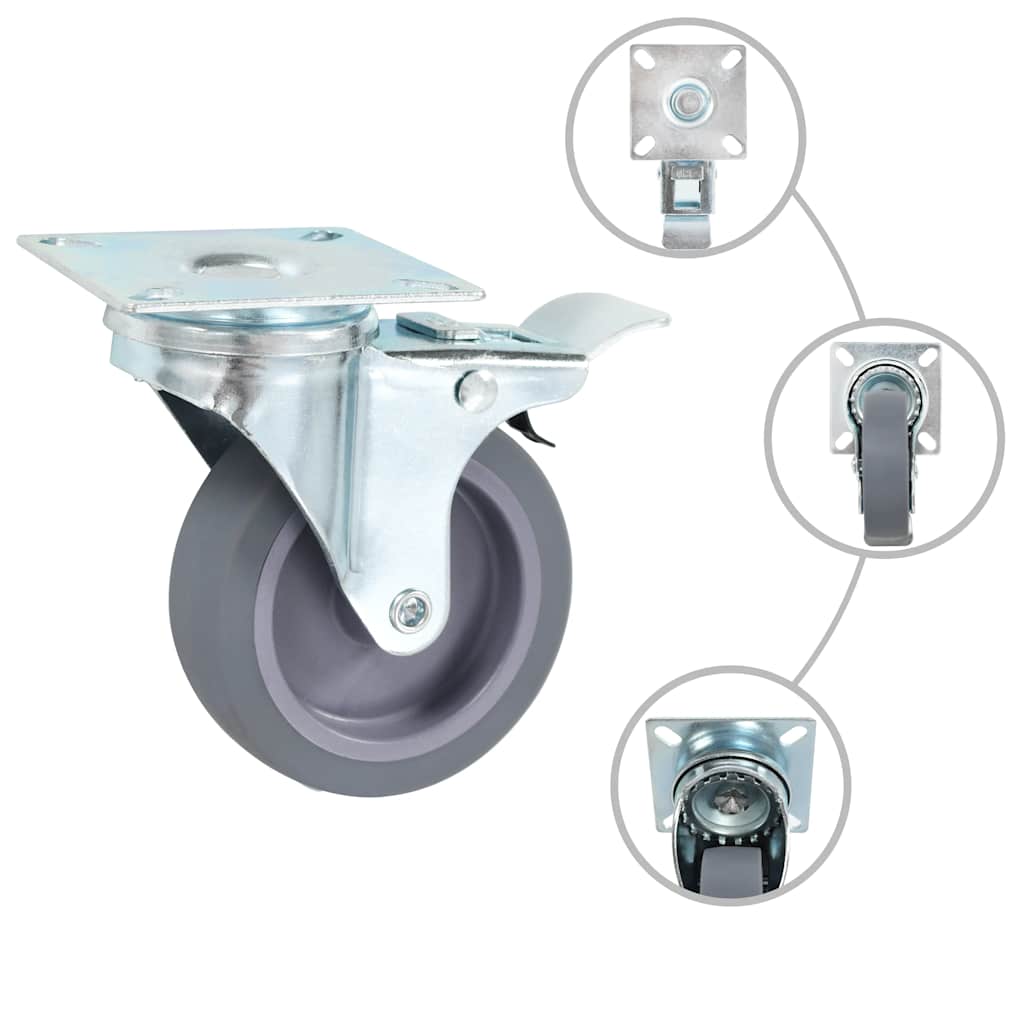 Vidaxxl 24 pcs roues pivotantes 75 mm