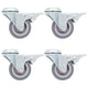 Vidaxl 16 st pivotants avec trous de boulons 50 mm