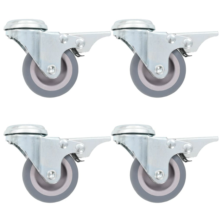 Vidaxl 32 ST Roues pivotantes avec trous de boulons 50 mm