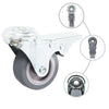 Vidaxl 8 st roues pivotantes avec trous de boulons 50 mm