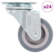 Vidaxl 24 st roues pivotantes 50 mm - afbeelding 1