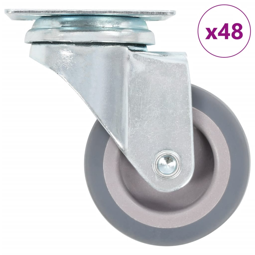 Vidaxl 48 ST Roues pivotantes 50 mm
