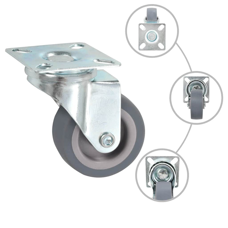 Vidaxl 96 St roues pivotantes 50 mm