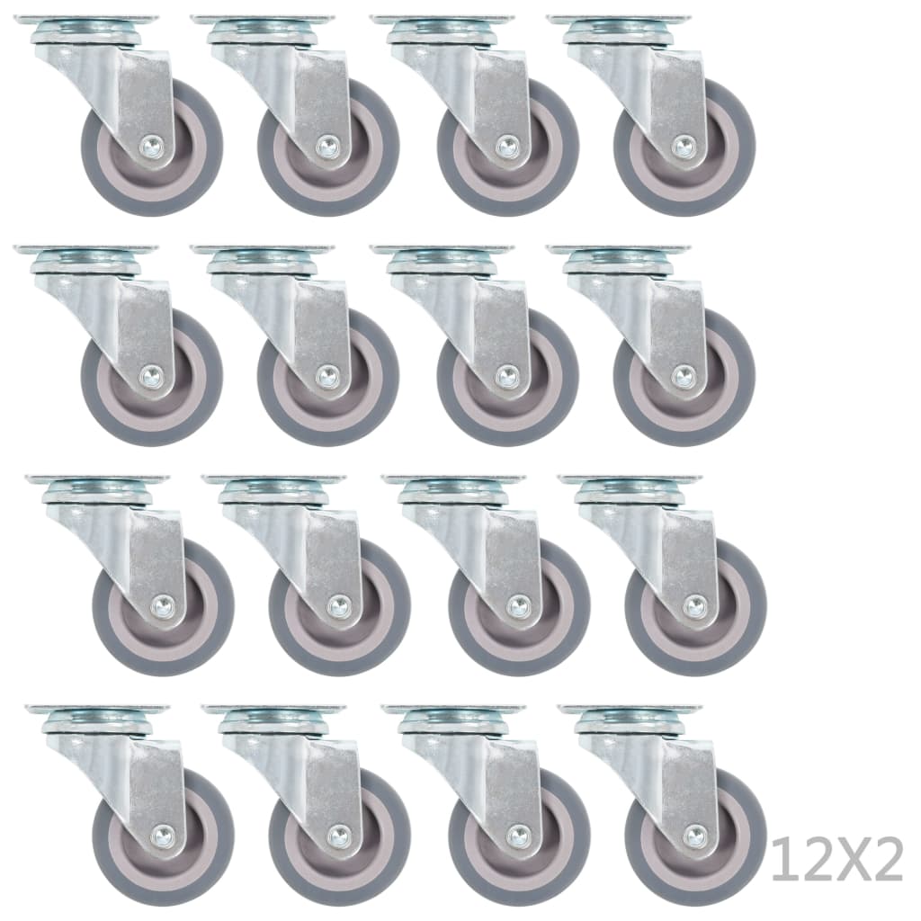 Vidaxl 96 St roues pivotantes 50 mm