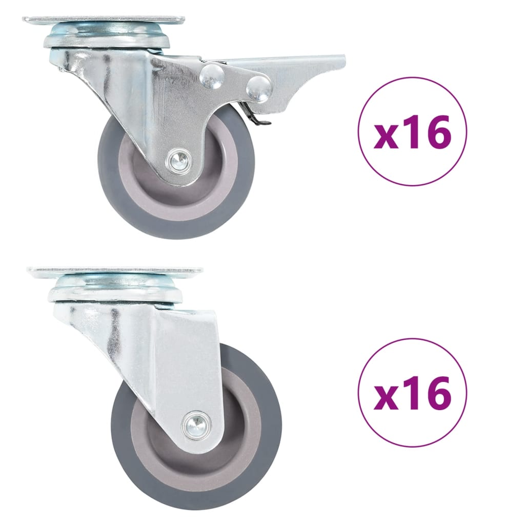 Vidaxl 32 ST Roues pivotantes 50 mm