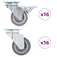 Vidaxl 32 ST Roues pivotantes 50 mm