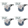 Vidaxl 24 st roues pivotantes double 50 mm