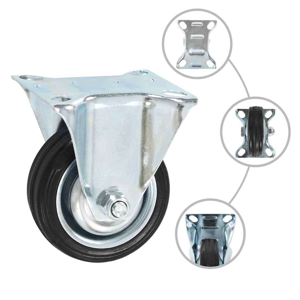 Vidaxl 8 ST Roues fixes 75 mm