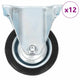 Vidaxl 12 ST Roues fixes 75 mm