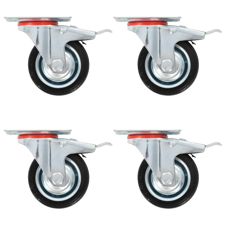 Vidaxl 24 st roues pivotantes 75 mm