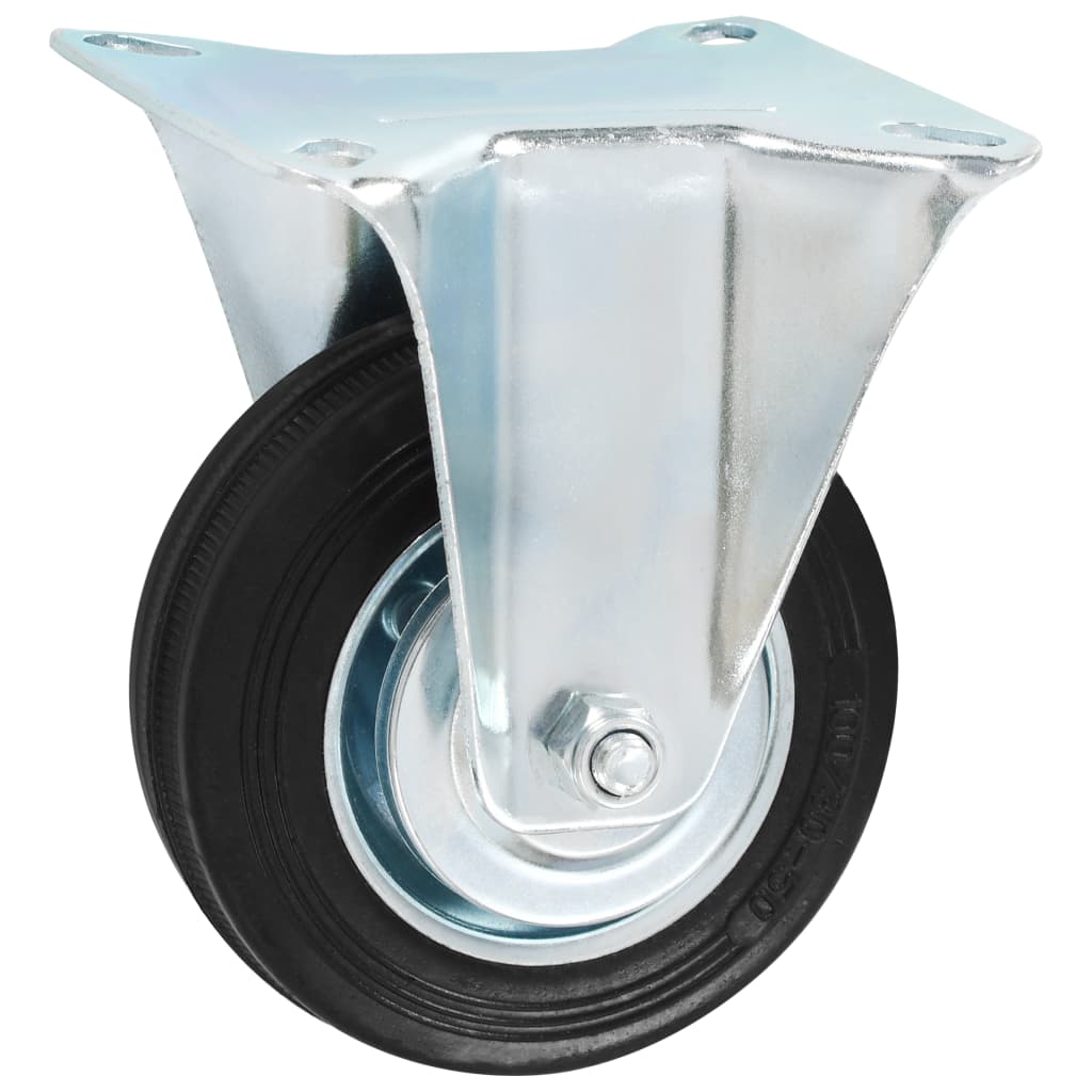 Vidaxl 8 pcs roues fixes 100 mm
