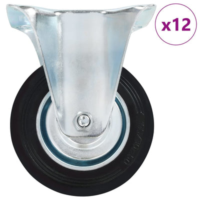 Vidaxx 12 pcs roues fixes 100 mm
