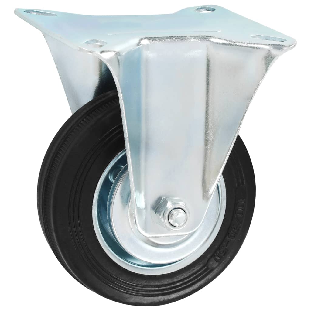 Vidaxl 16 pcs roues fixes 100 mm