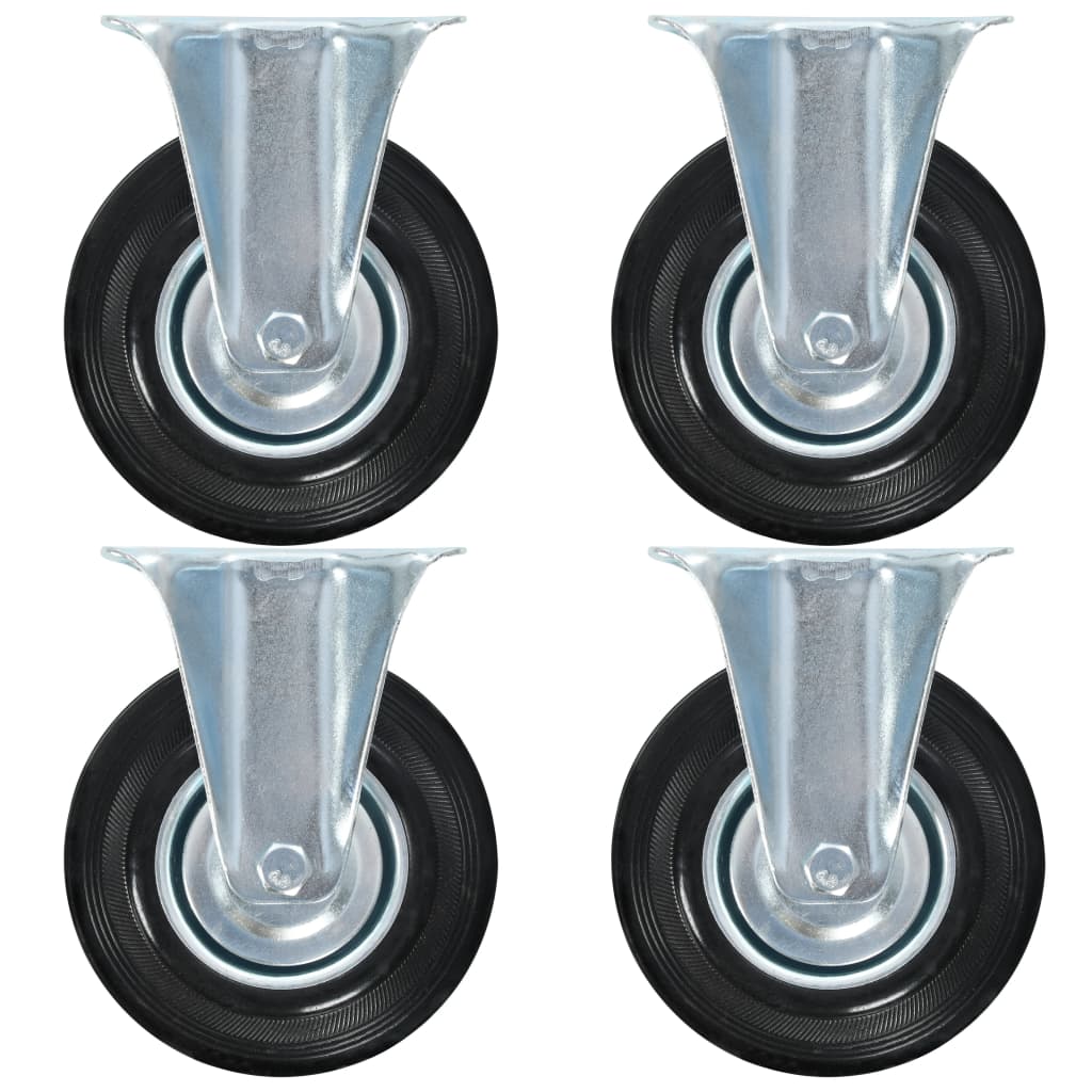 Vidaxl 8 ST Roues fixes 125 mm