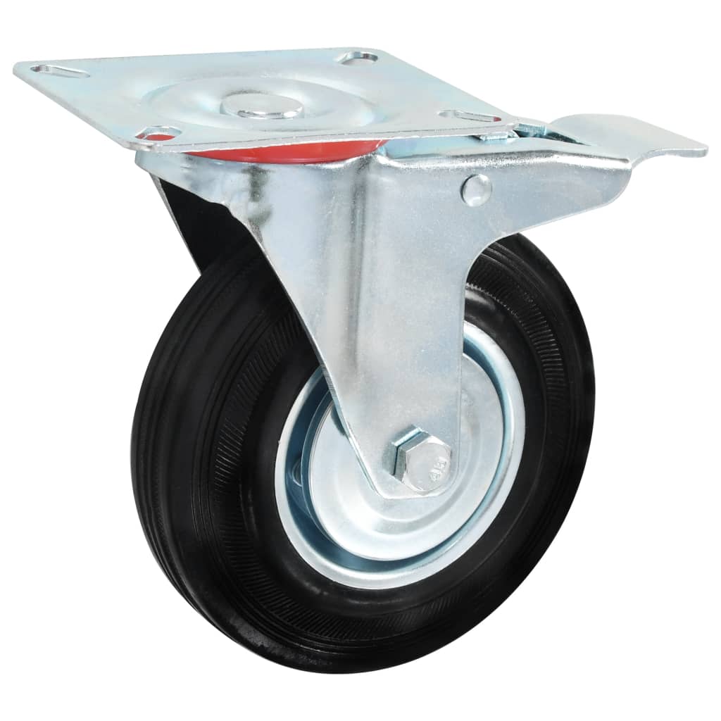 Vidaxl 8 st roues pivotantes 125 mm