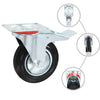 Vidaxxl 8 pcs roues pivotantes 160 mm