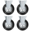 Vidaxl 12 ST Wheels Fixé 200 mm