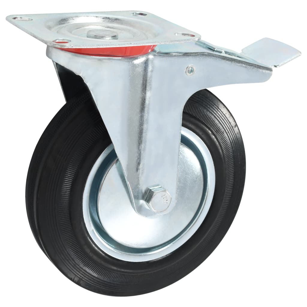 Vidaxxl 8 pcs roues pivotantes 200 mm