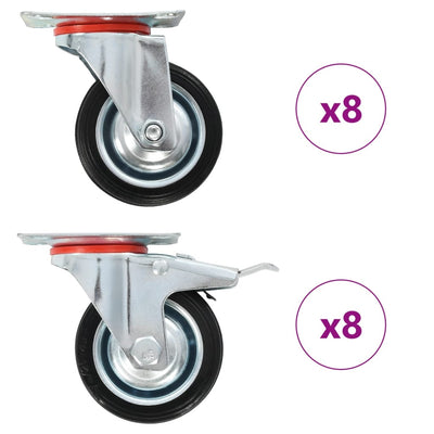 Vidaxl 16 ST roues pivotantes 75 mm
