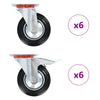 Vidaxl 12 st roues pivotantes 160 mm