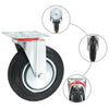 Vidaxxl 8 pcs roues pivotantes 200 mm