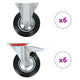 Vidaxl 12 st roues 160 mm