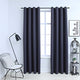 Vidaxx rideaux occultants avec anneaux 2 pcs 140x175 cm anthracite