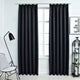 Vidaxl rideaux Blackout avec des crochets 2 st 140x175 cm anthracite