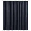Vidaxl rideau noir avec des crochets 290x245 cm anthracite