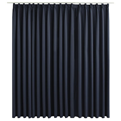 Vidaxl rideau noir avec des crochets 290x245 cm anthracite