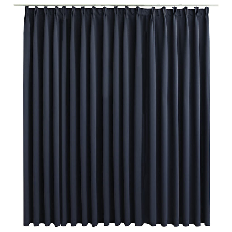 Vidaxl rideau noir avec des crochets 290x245 cm anthracite