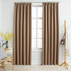 Vidaxx rideaux occultants avec crochets 2 pcs 140x175 cm taupe