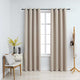 Vidaxl rideau accablant avec des anneaux métalliques 2 st 140x245 cm beige