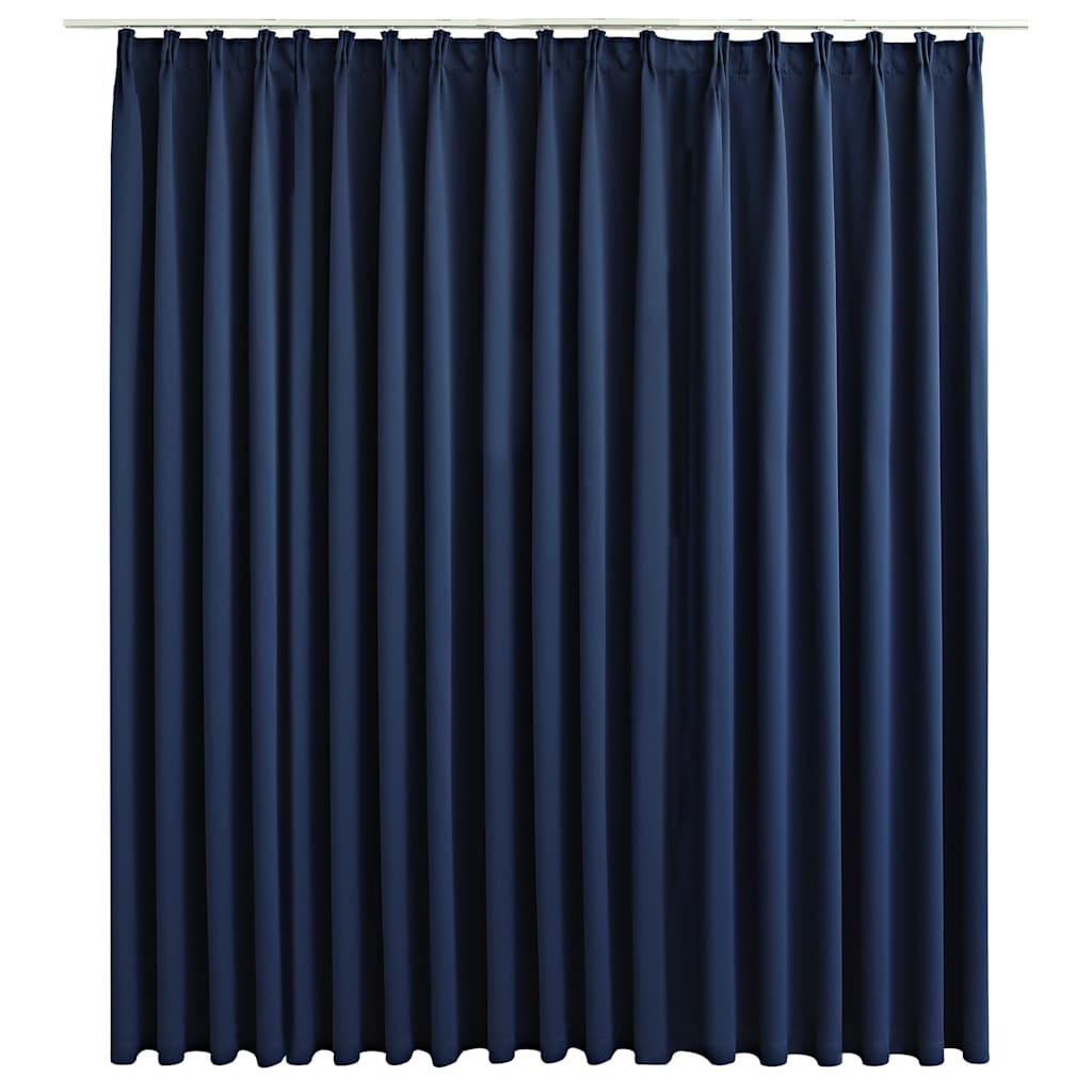 Rideau vidaxl accablant avec des crochets 290x245 cm bleu