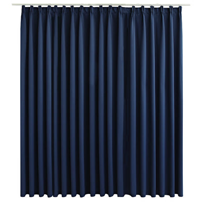 Rideau vidaxl accablant avec des crochets 290x245 cm bleu