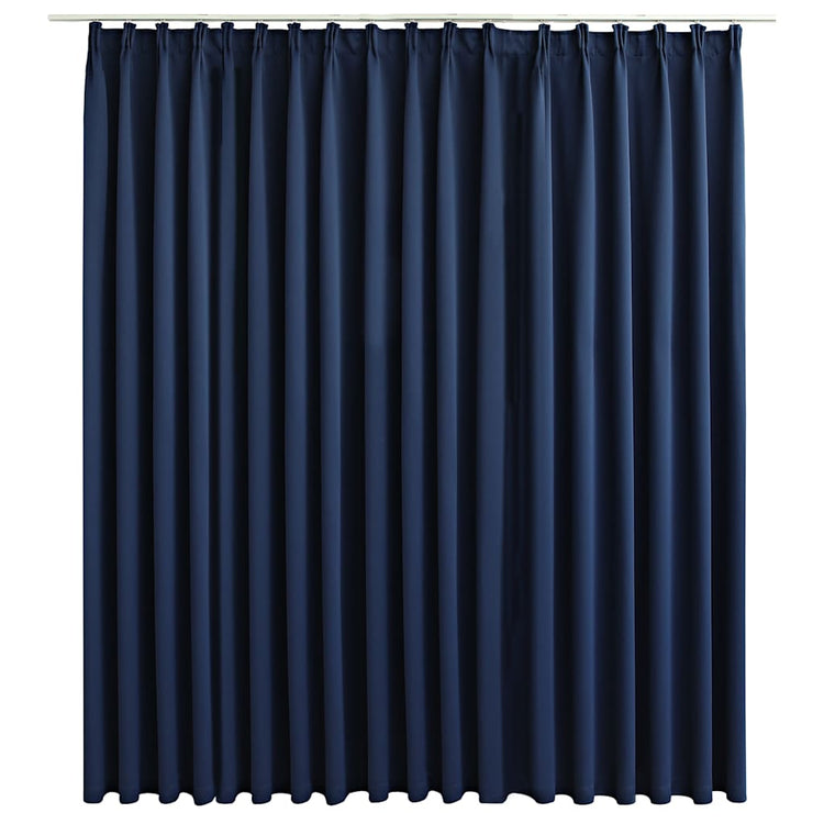 Rideau vidaxl accablant avec des crochets 290x245 cm bleu