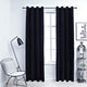 Vidaxl rideau noir avec anneaux 2 st 140x175 cm en velours noir