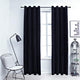 Vidaxl rideau noir avec anneaux 2 st 140x225 cm en velours noir