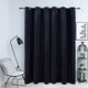 Vidaxl rideau noir avec anneaux 290x245 cm en velours noir