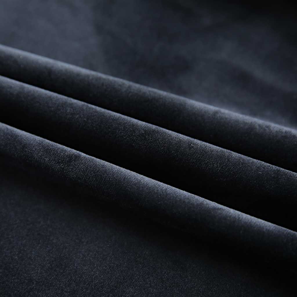 Vidaxl rideau occlusion avec crochets 290x245 cm en velours noir