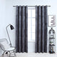 Vidaxl rideau noir avec anneaux 2 st 140x245 cm en velours noir